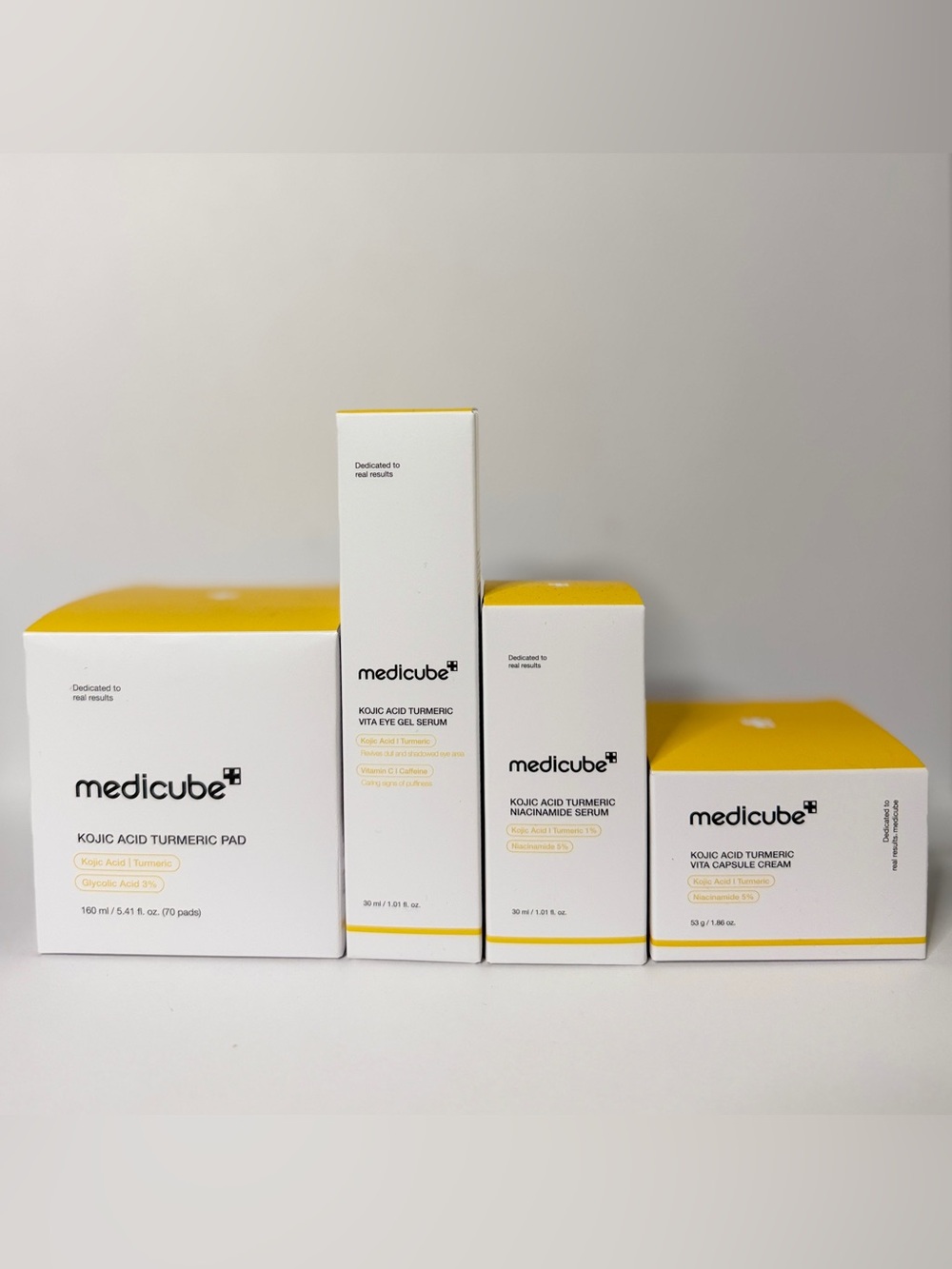 MEDICUBE Kojic Acid Turmeric Skincare Set 💛✨